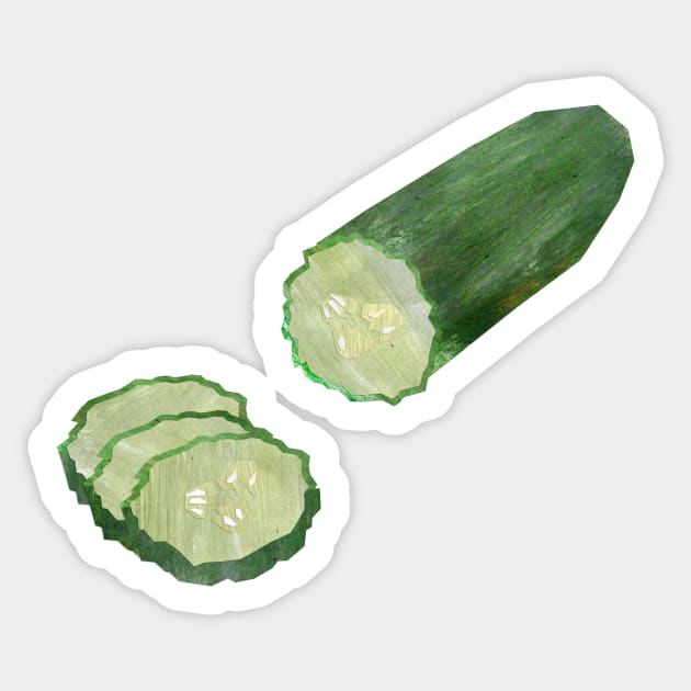 Cucumber Sticker by Babban Gaelg